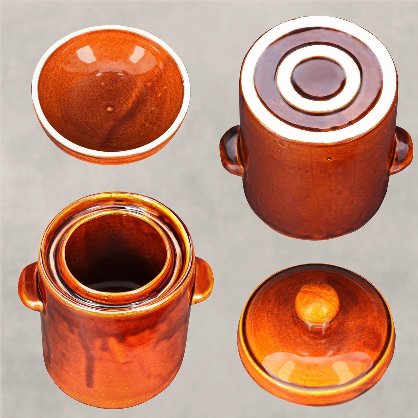 Gärtopf, 2,5L, 2,5 L Braun