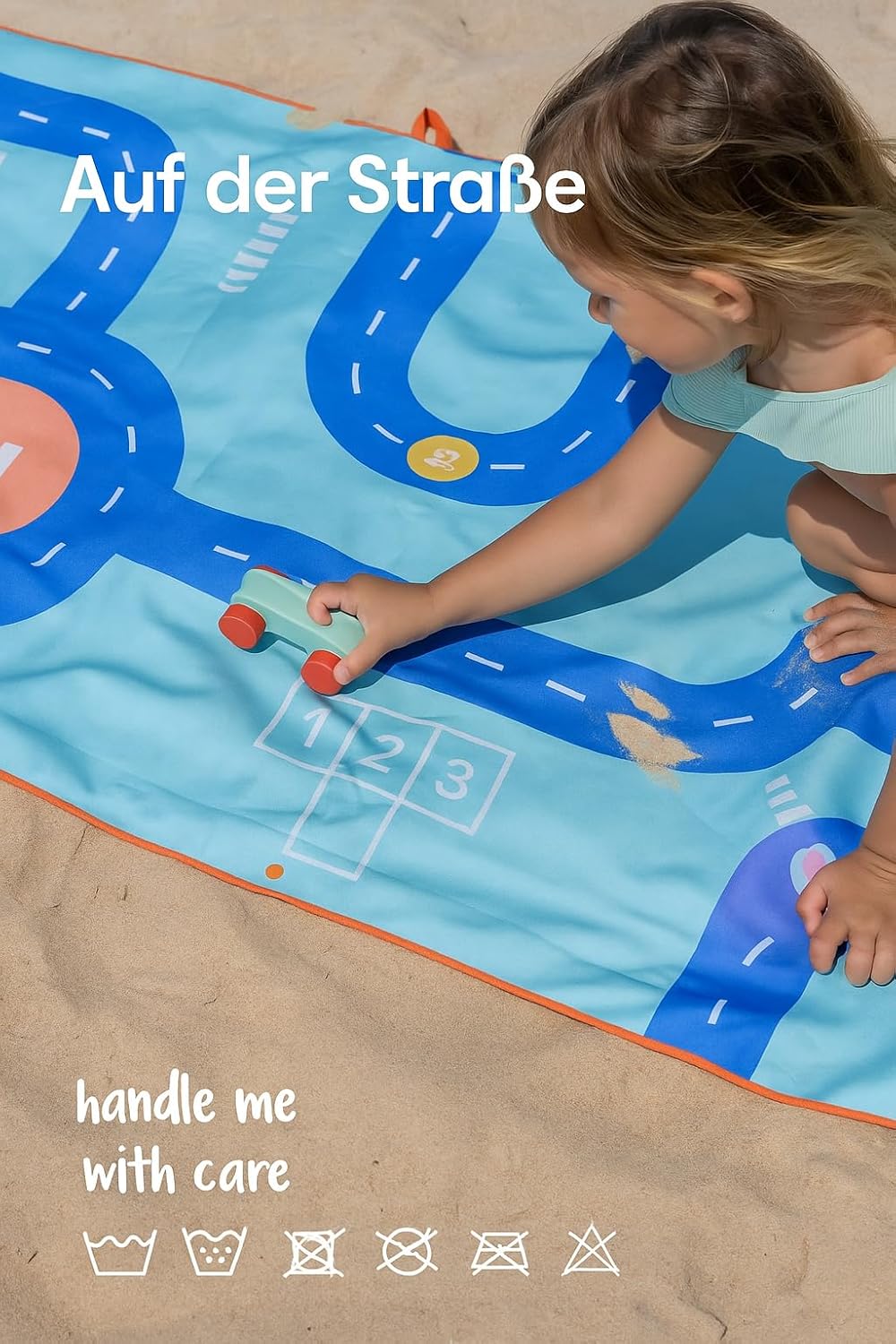 Strand- und Poolhandtuch für Kinder, Strasse L - 180 x 100cm
