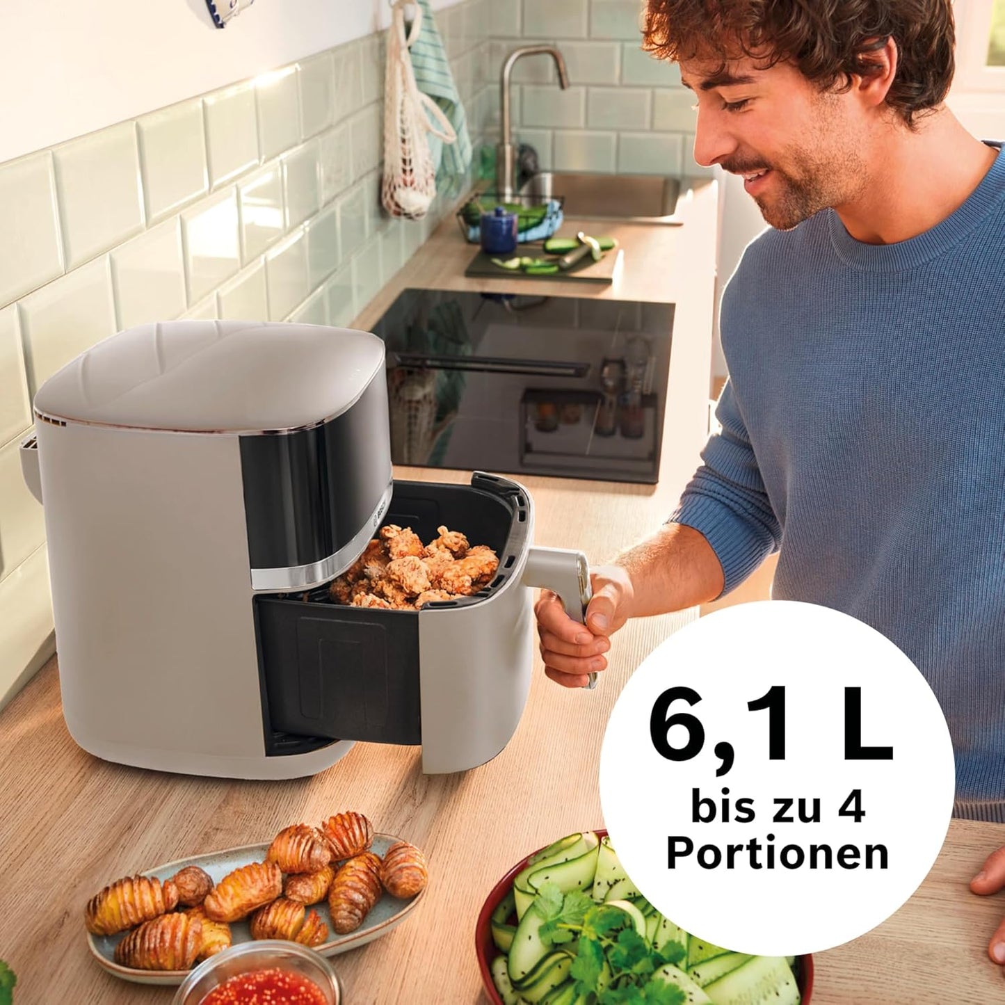 Heissluftfritteuse Serie 4 XL, Beige