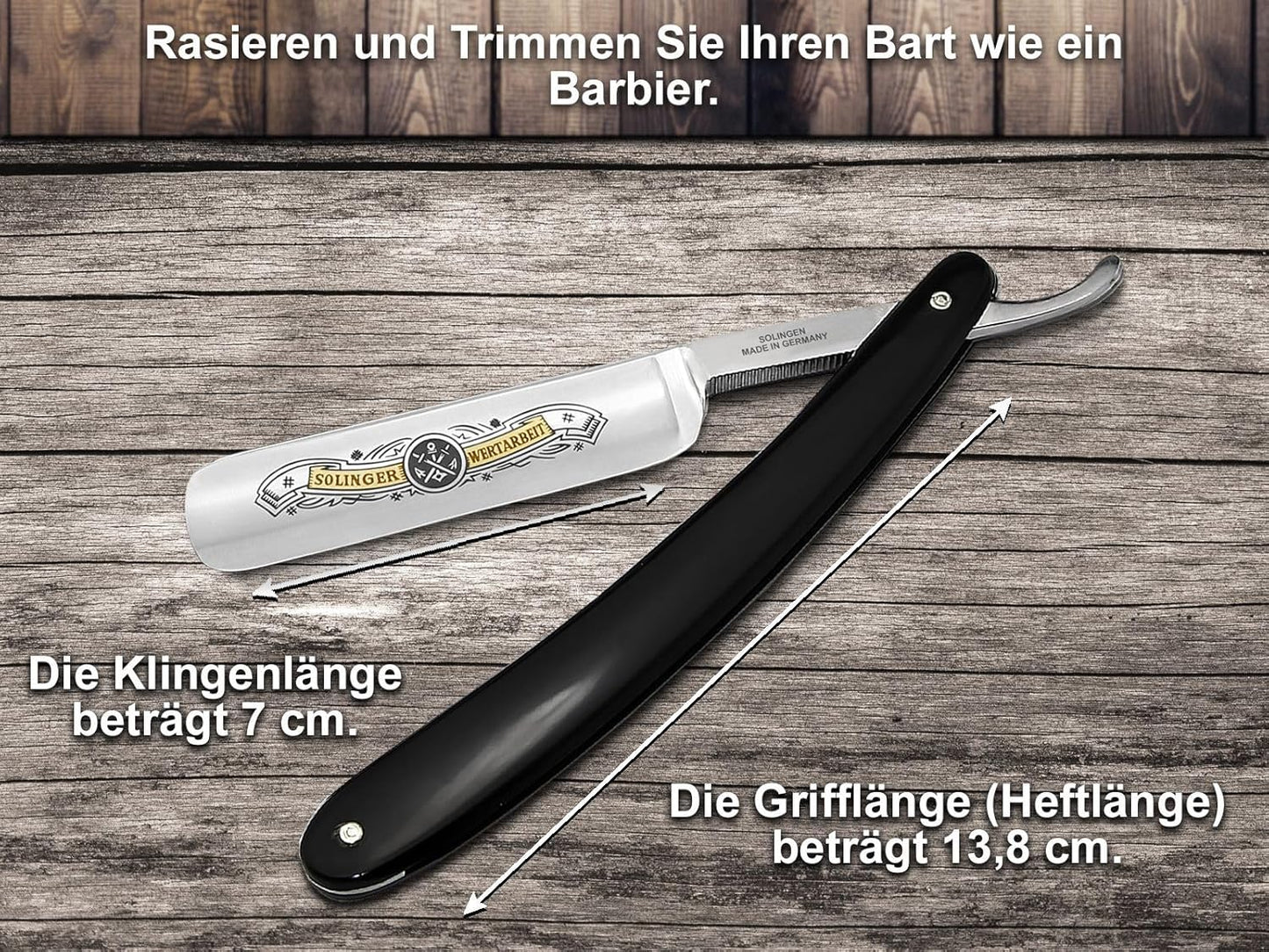 Rasiermesser-Set zur Nassrasur mit Streichriemen