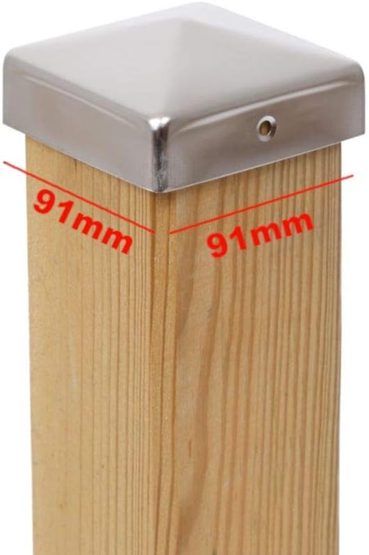 5-teiliges Pfostenkappen-Set Pyramide, 5, 91 x 91 mm