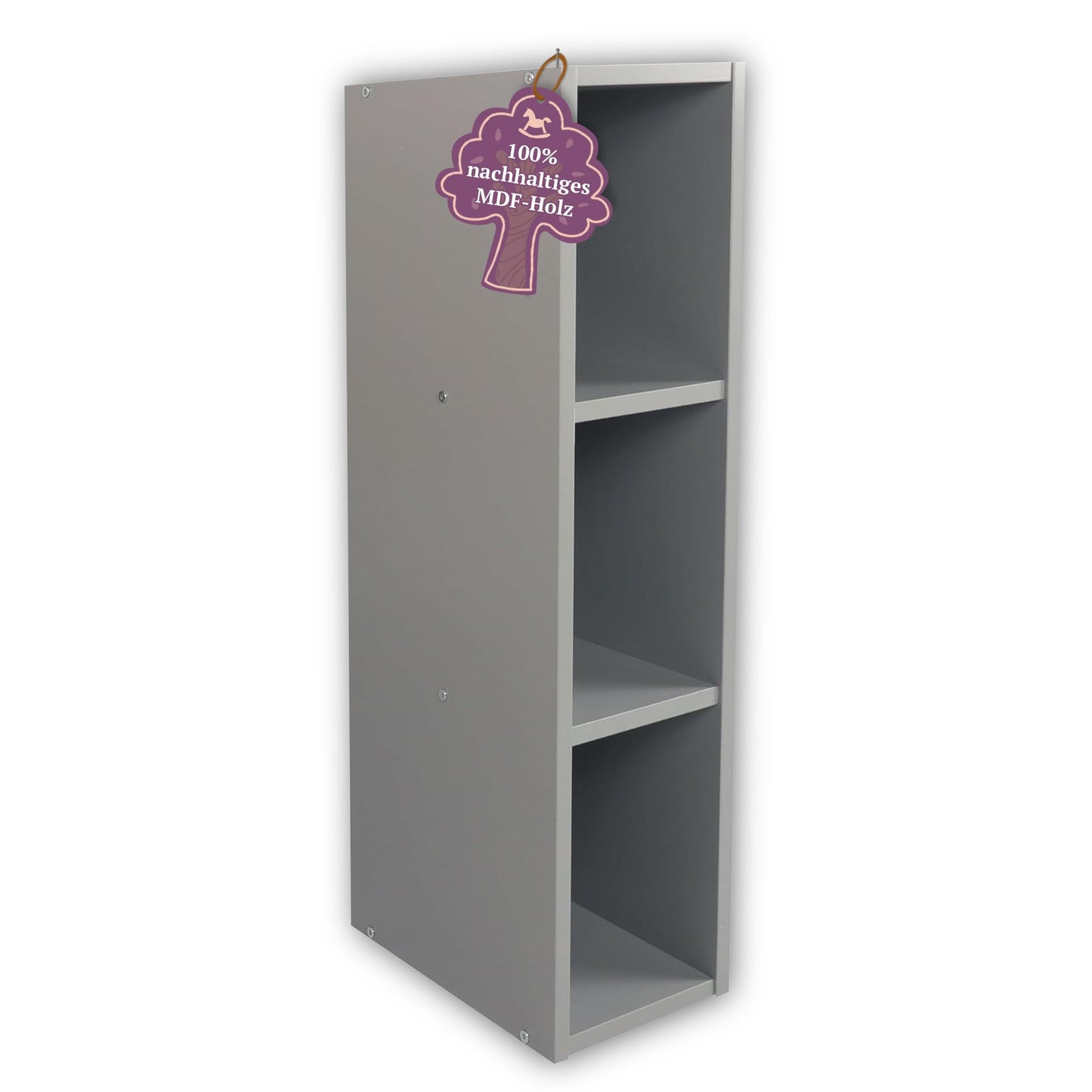 Mikkel Stauraumregal für Wickelkommoden, Grau 75 cm