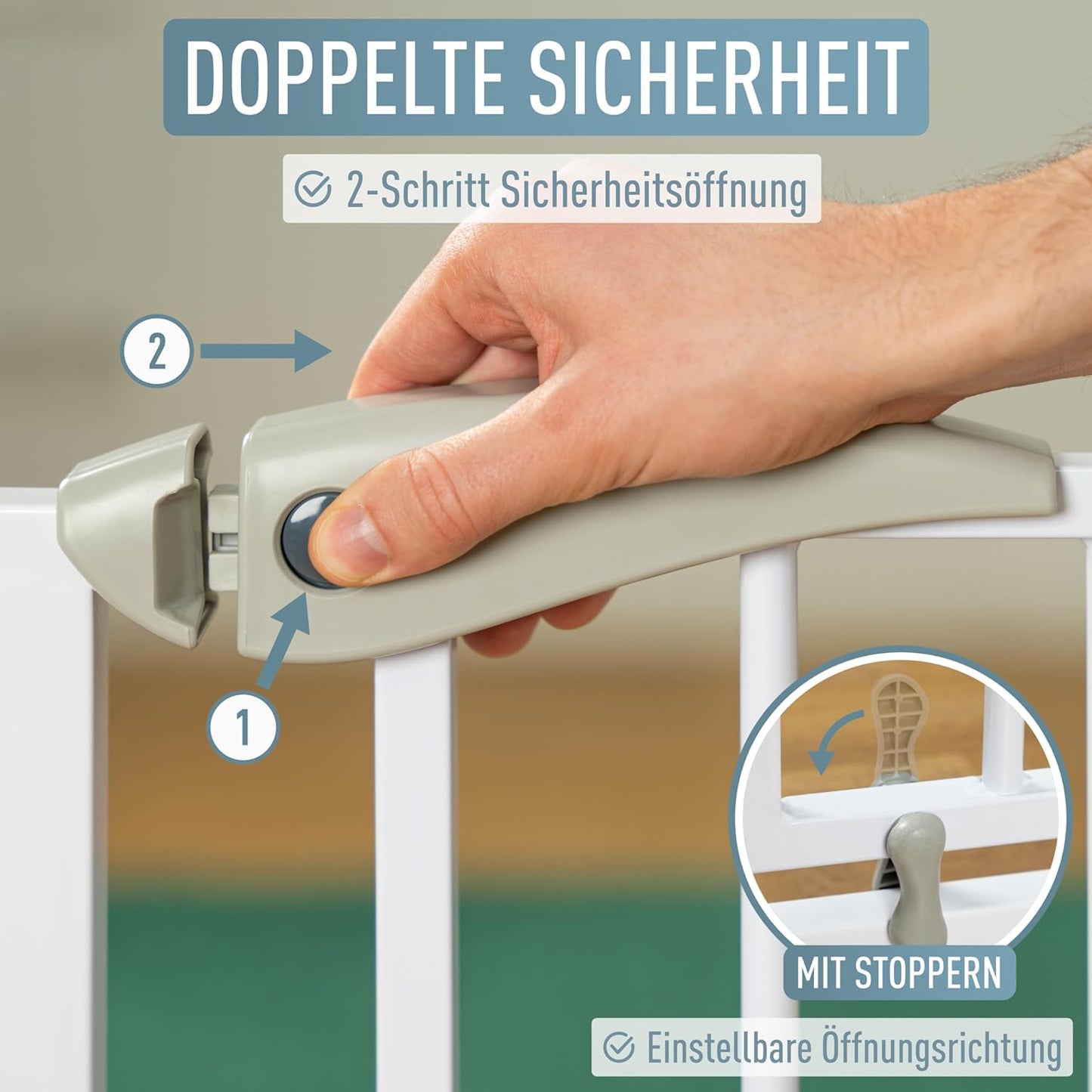 Türschutzgitter, 75-85cm (1er Pack)