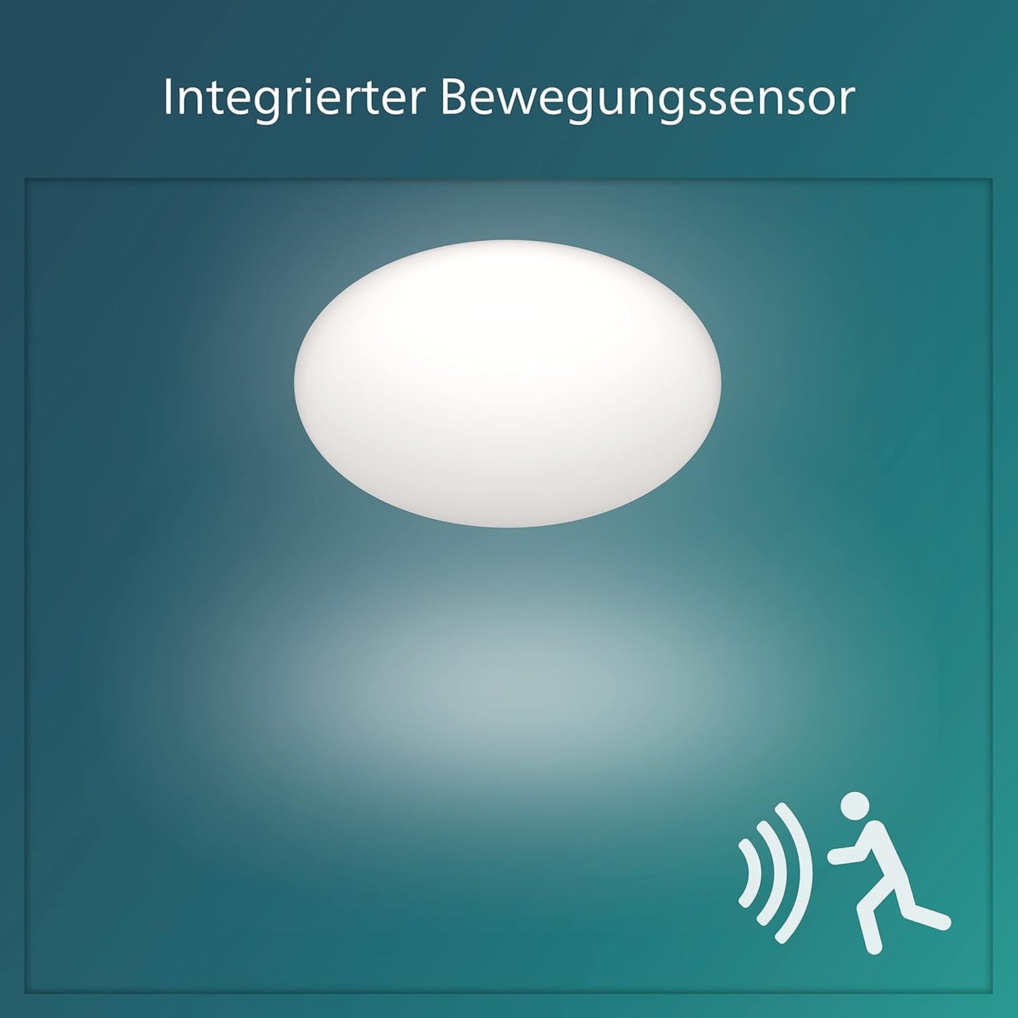 LED Shan Deckenleuchte mit Bewegungssensor, warmweisses Licht (2700K)