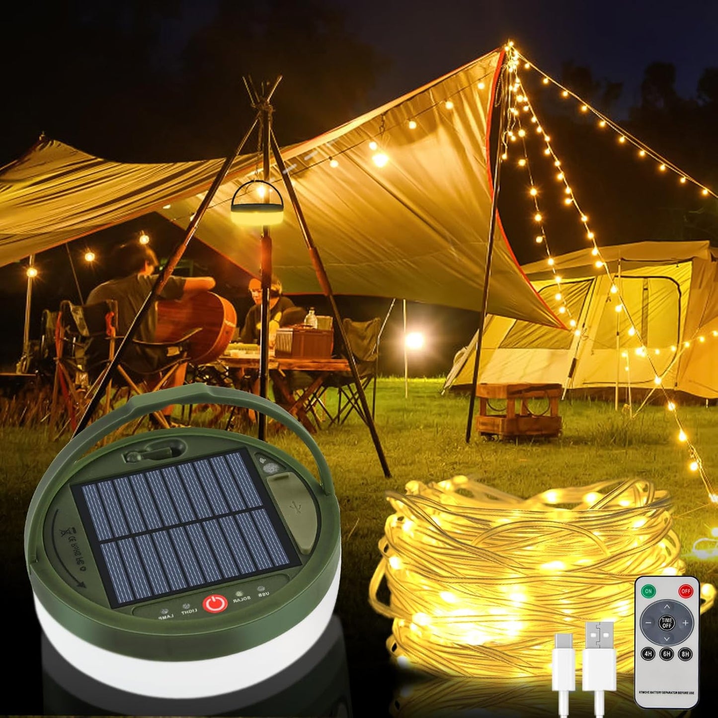 Solar Camping Lichterkette