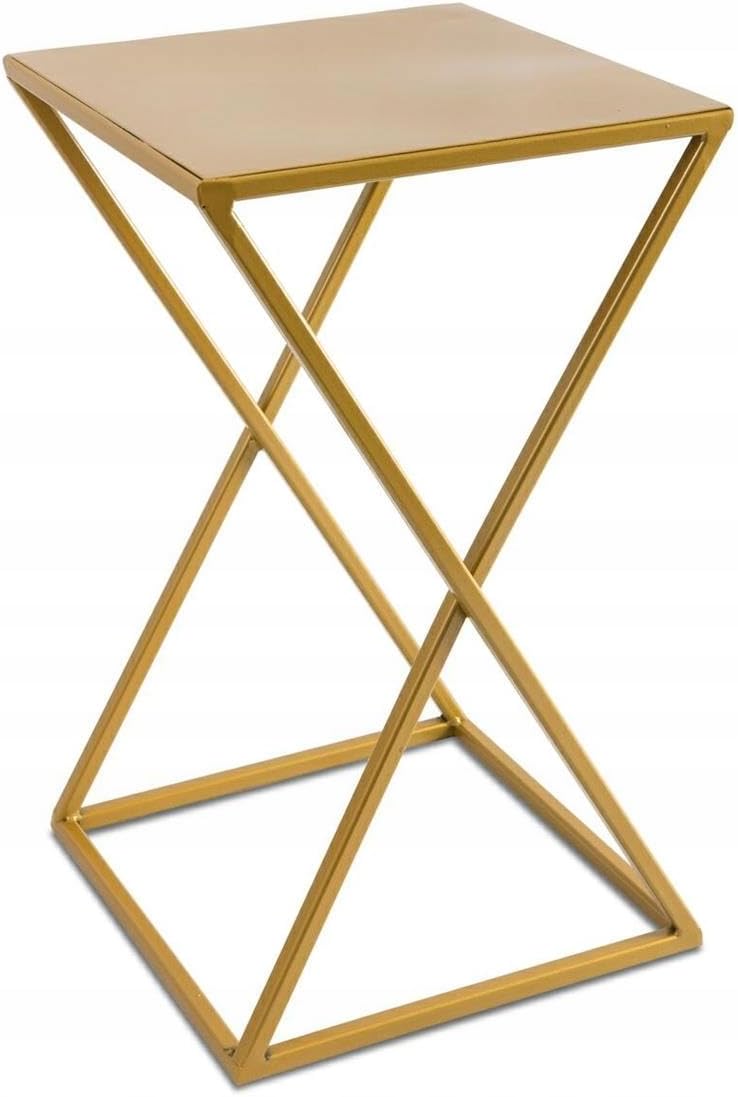 Metall Blumenständer, Gold 40 cm