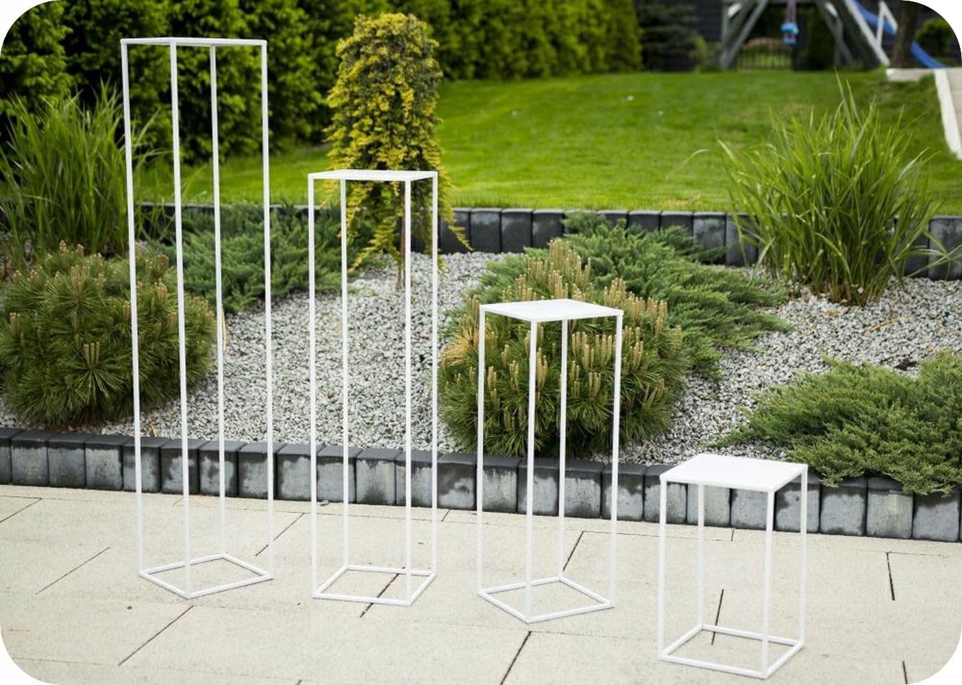 Blumenständer, 100 cm Weiss