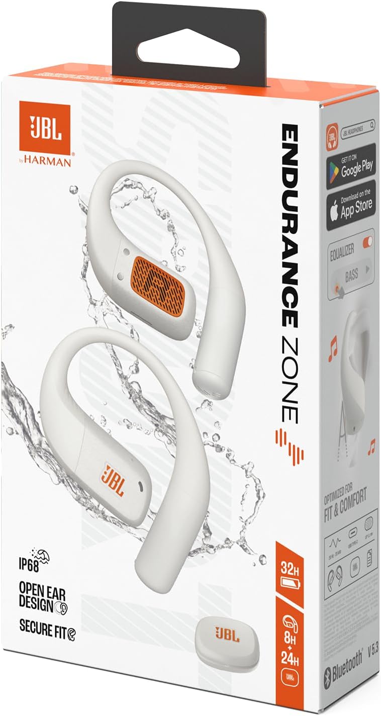 Open-Ear Sport-Kopfhörer, Weiss