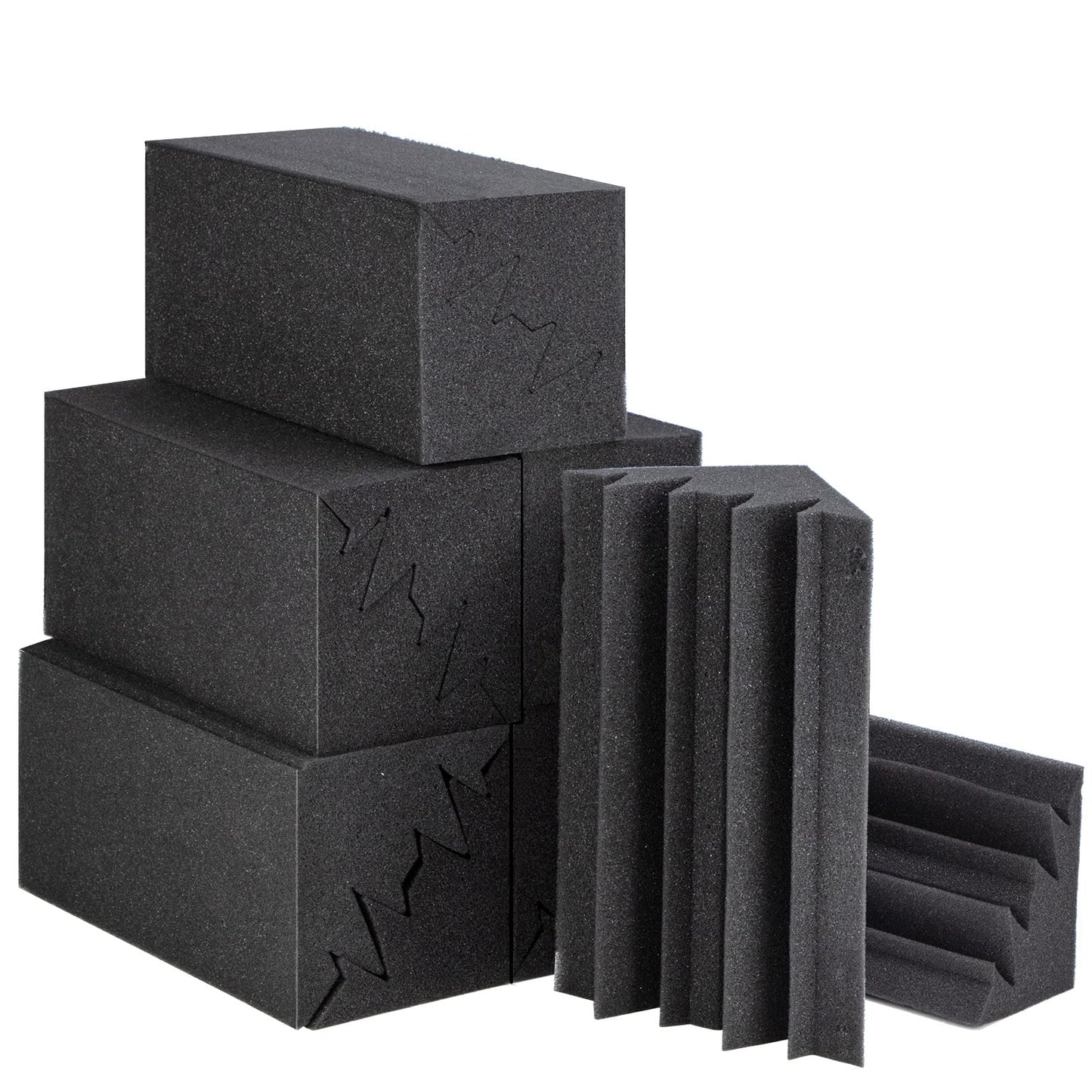 Eck-Akustikschaumplatten Bass-Traps für Studio, 18×18×30cm