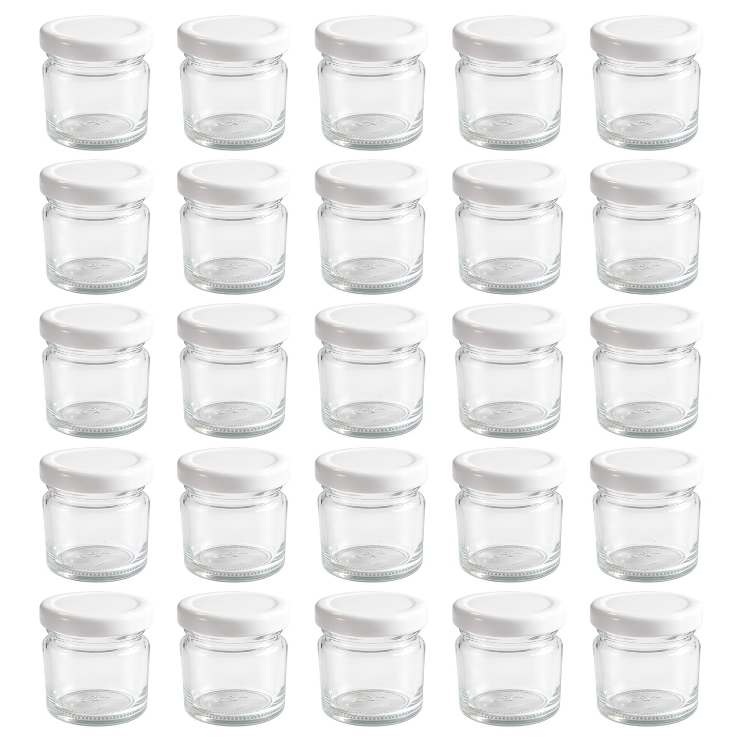 Mini Marmeladengläser Set (25 Stück, 50 ml), 50 ml 25