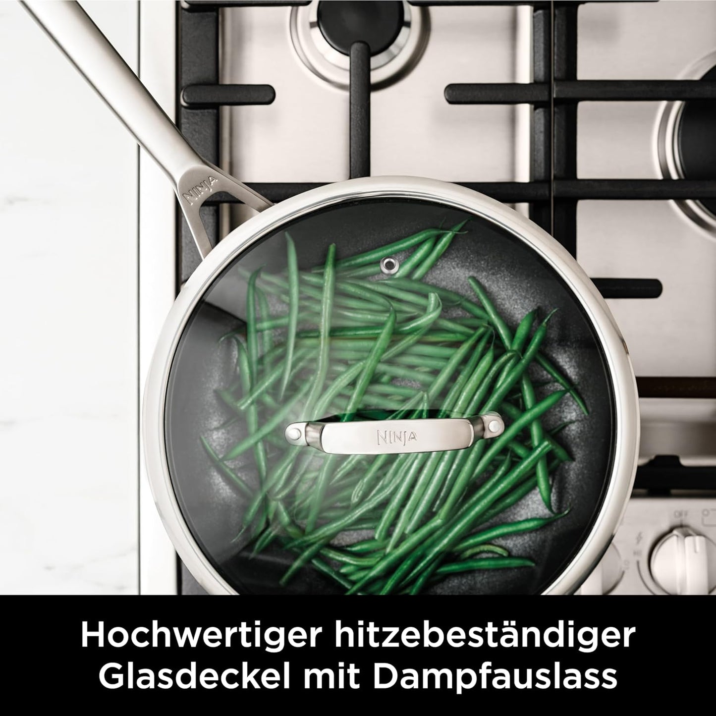 ZEROSTICK Edelstahl-Bratpfannenset (2-teilig), 2-teiliges Topfset (20 cm / 28 cm)