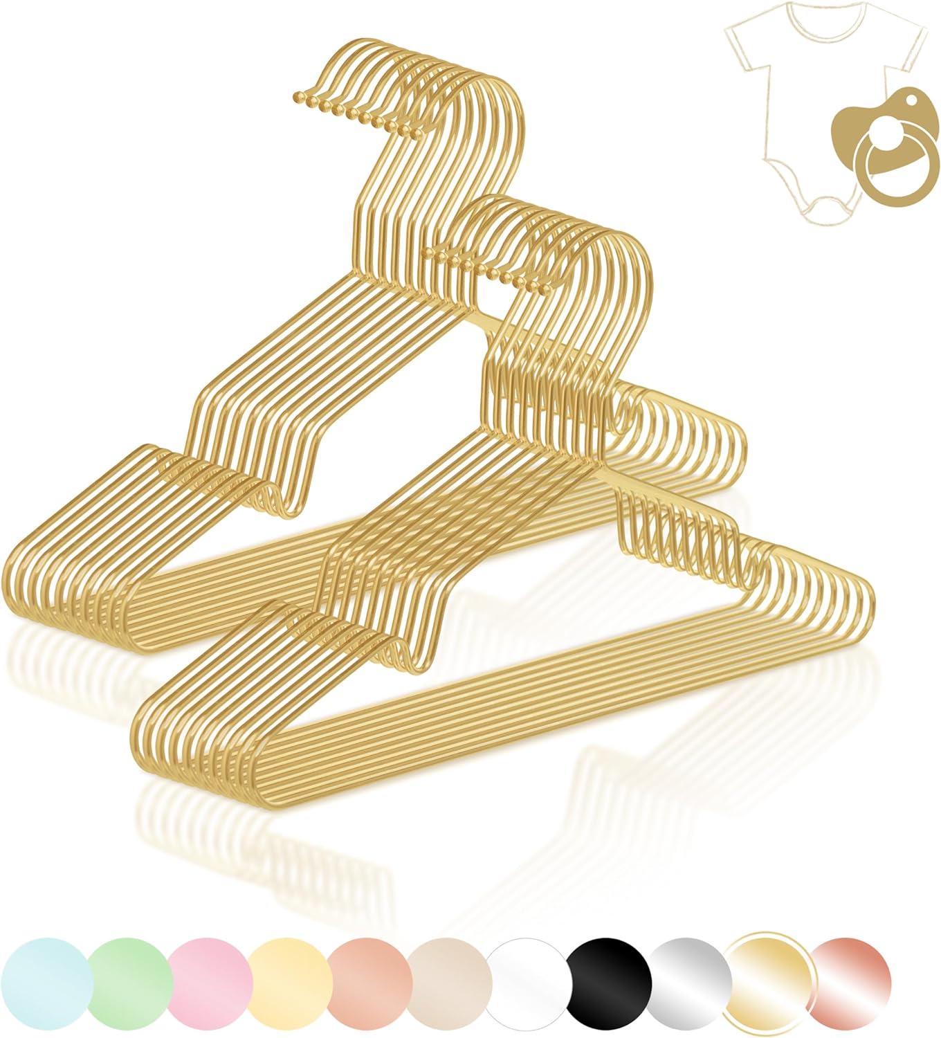 Kinder Kleiderbügel, Gold 20
