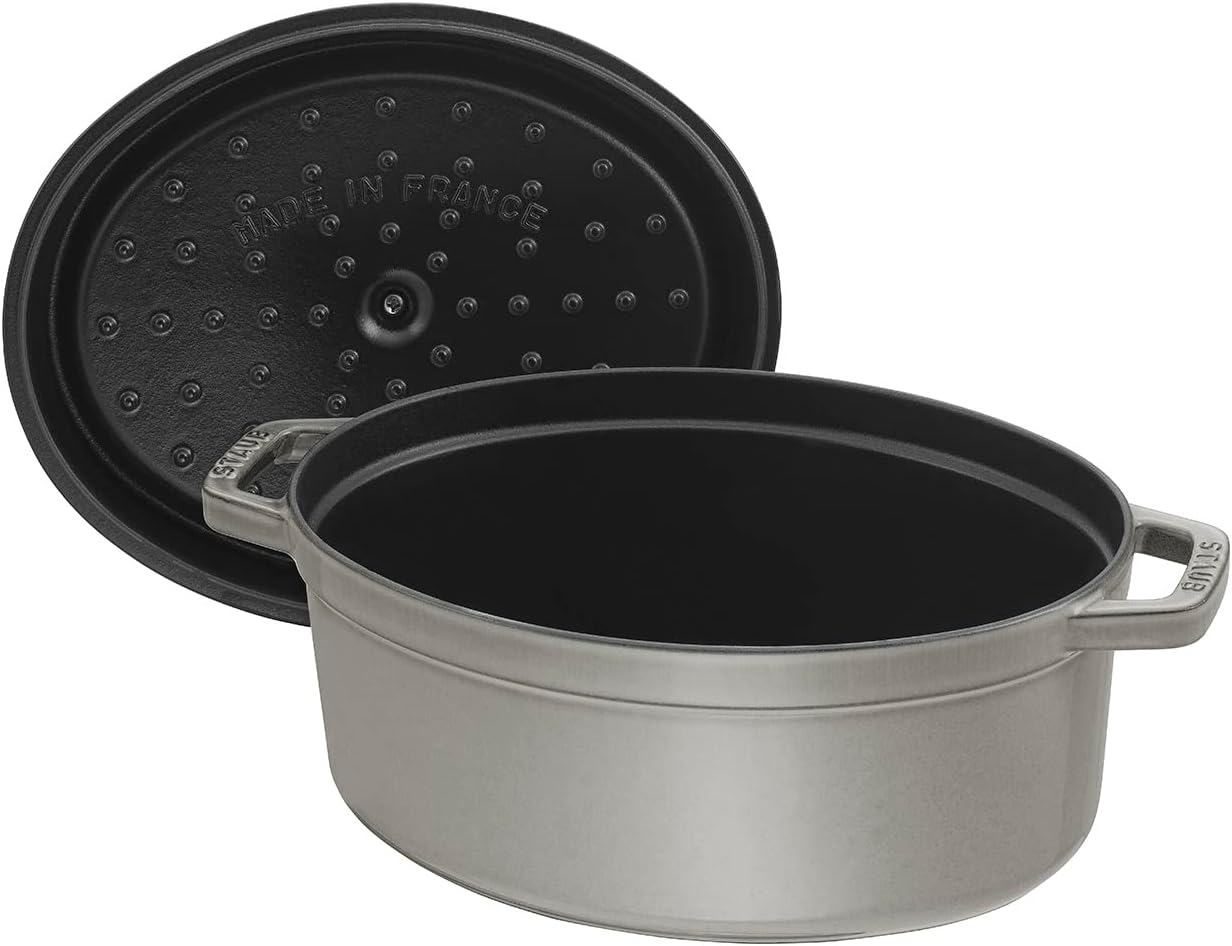Cocotte Bräter mit Deckel, 33 cm, 6.7 L Graphit-Grau