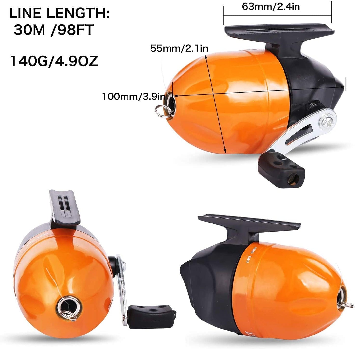 Kinder-Teleskoprute mit Zubehör, Orange