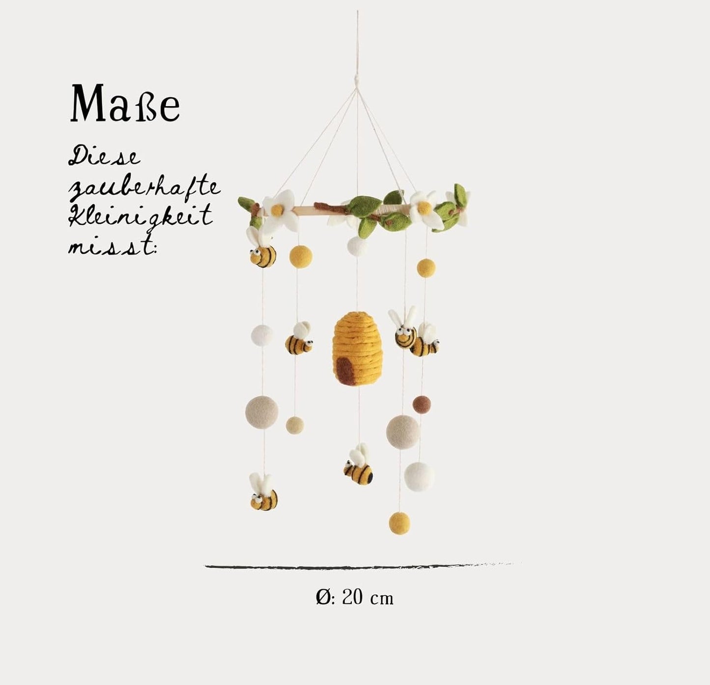 Mobile mit Bienen, Biene