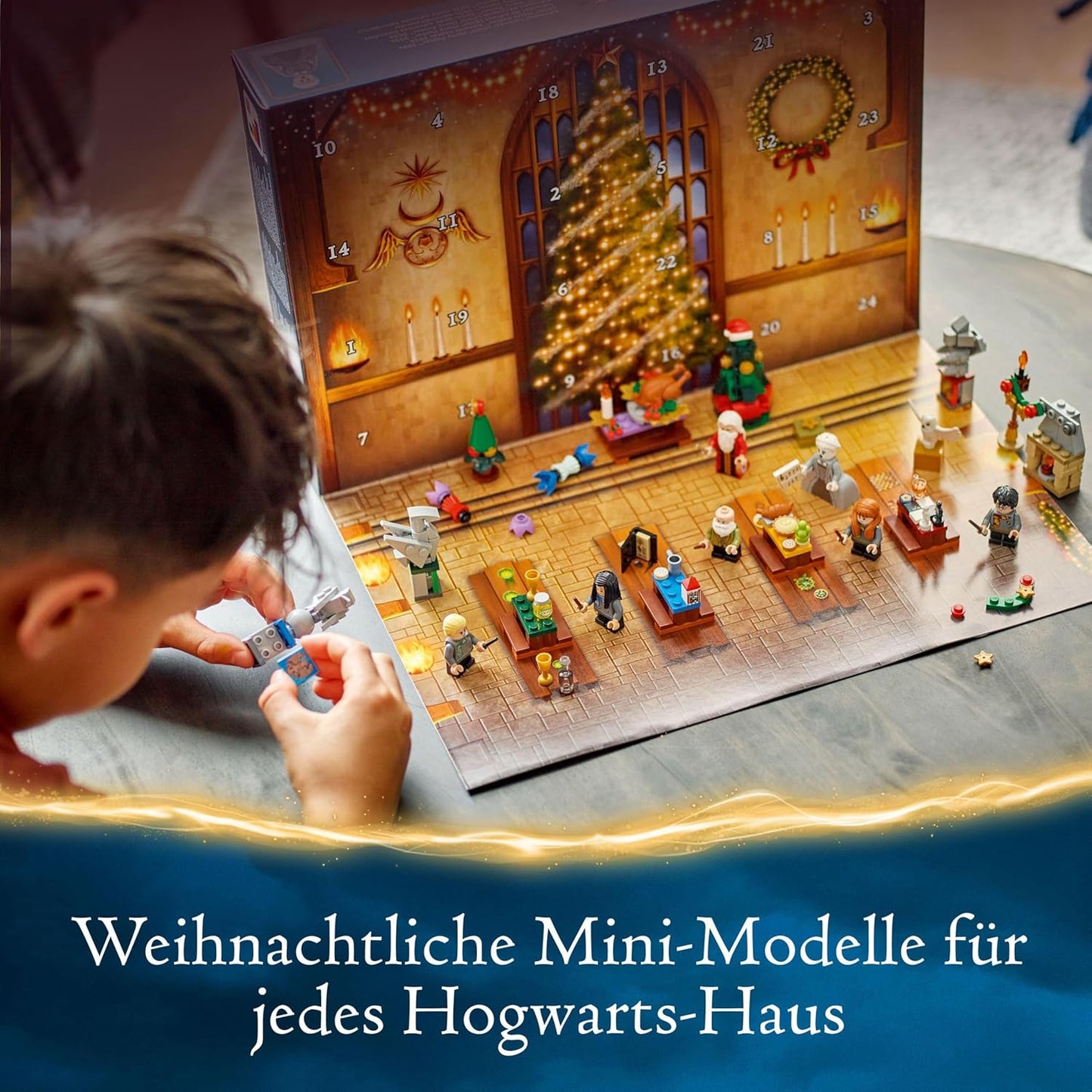 Adventskalender mit Minifiguren und Mini-Modellen
