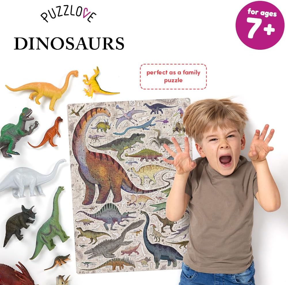 – Puzzlove Dinosaurier – 200 Teile, Dinosaurier (200 Stück)