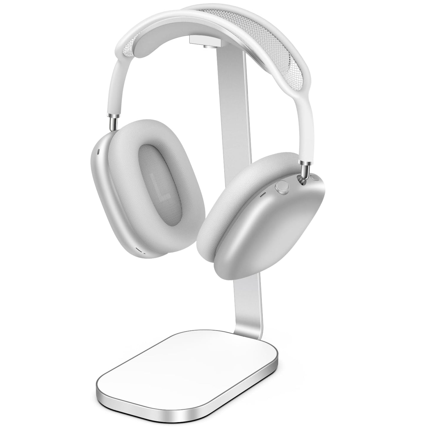 Kopfhörerständer für Over-Ear und Gaming-Headsets, Silber weiß
