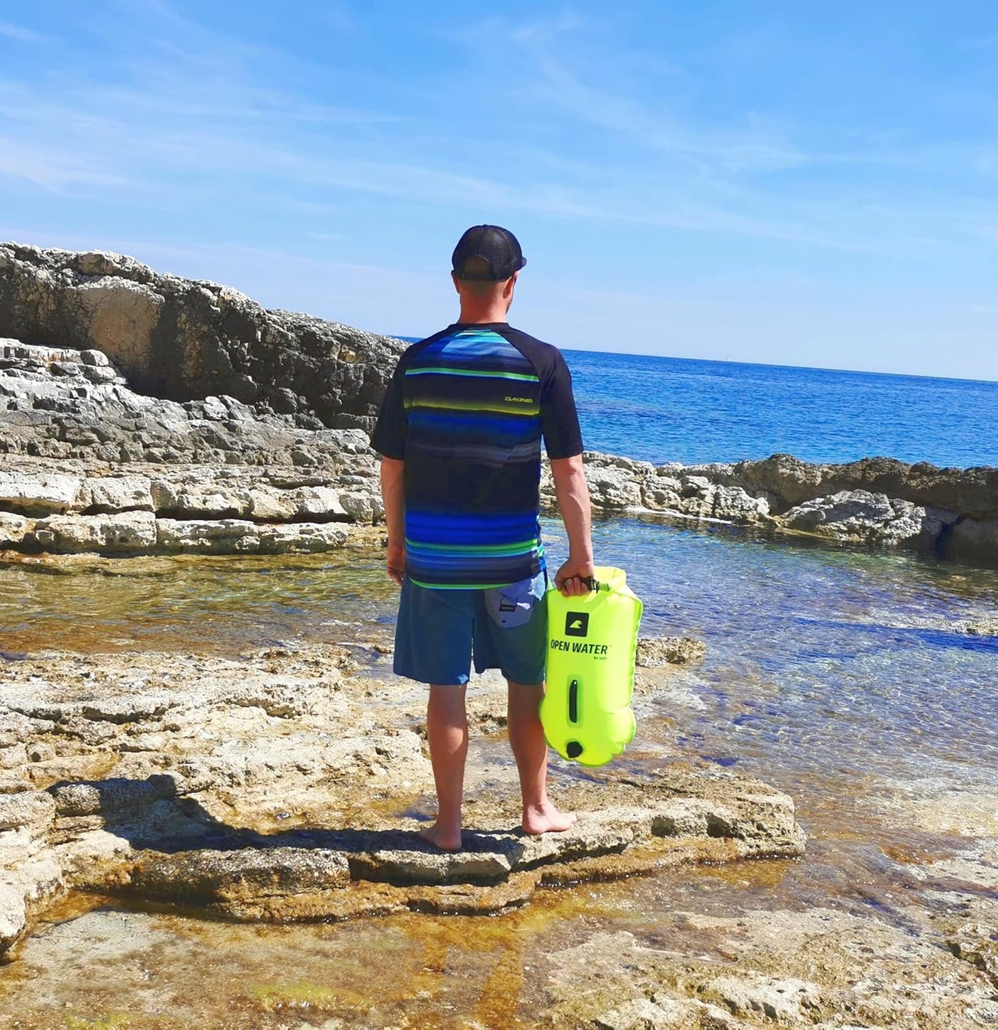 Aufblasbare Schwimmboje XL mit Stauraum, 28L