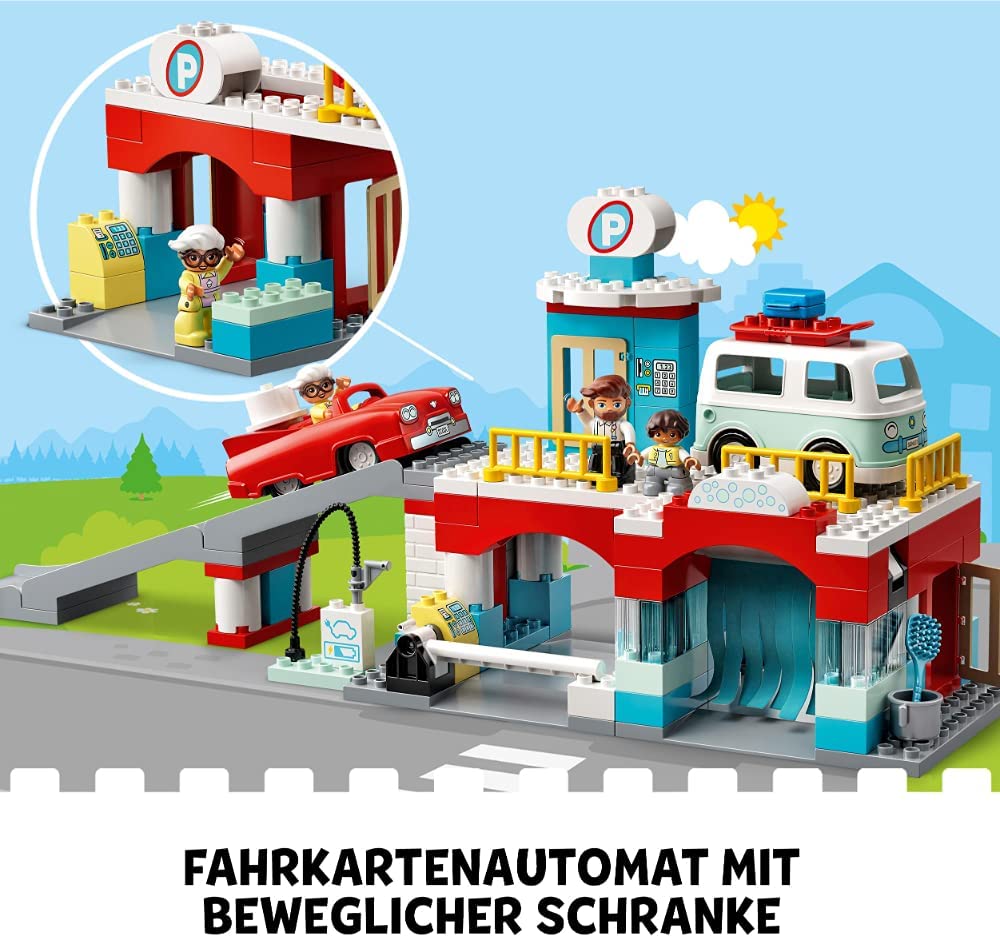 10948 DUPLO Parkhaus mit Autowaschanlage, Konstruktionsspielzeug, Single Standard Verpackung