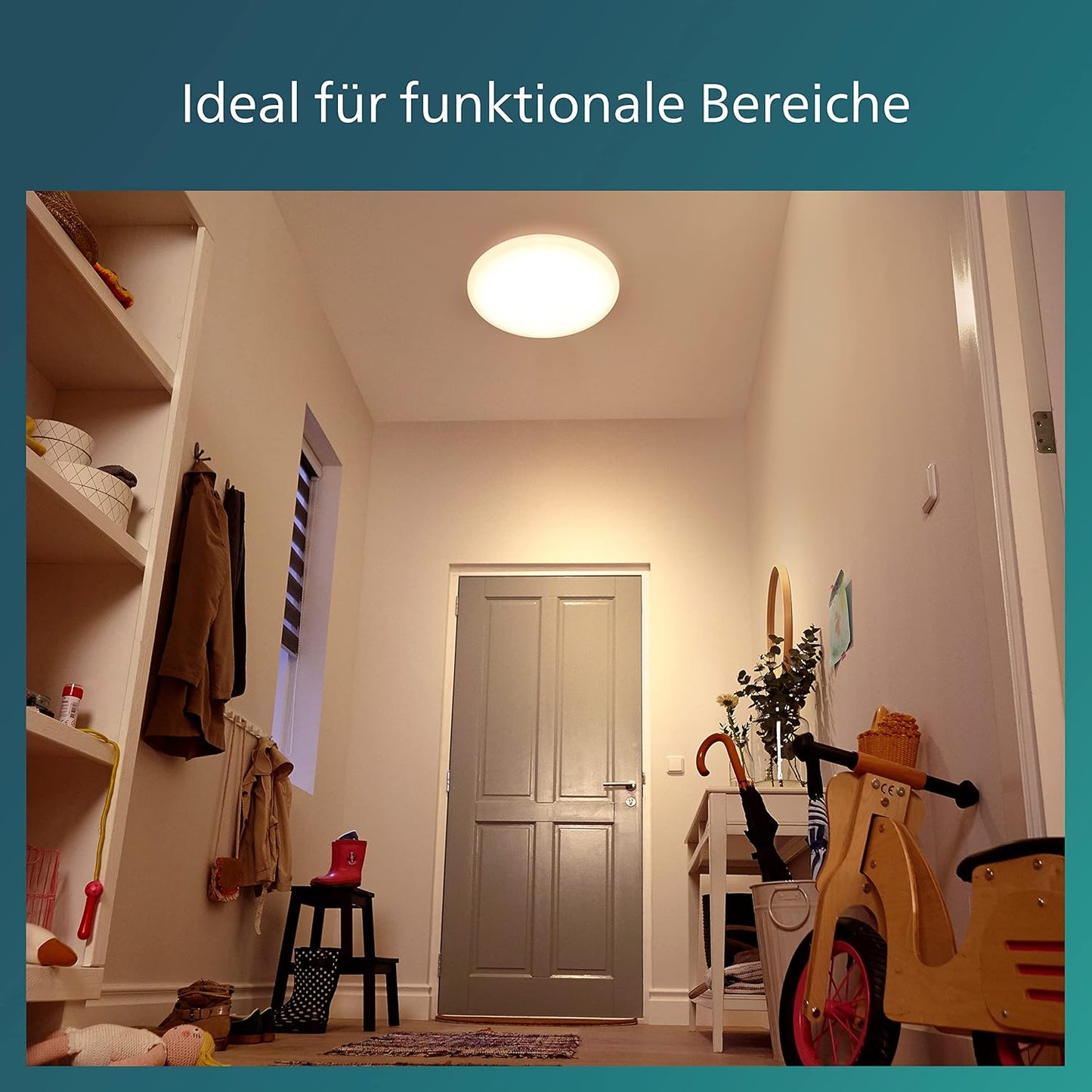 LED Shan Deckenleuchte mit Bewegungssensor, warmweisses Licht (2700K)