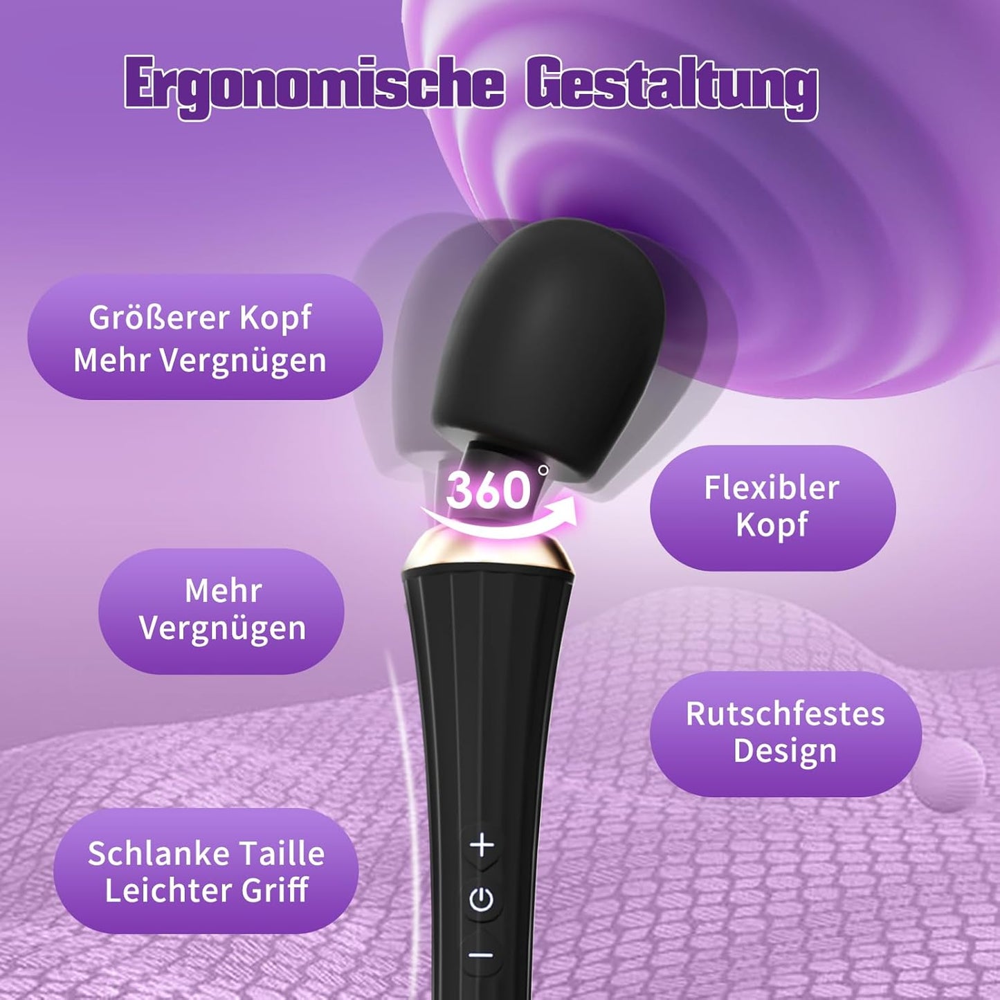 Flexibler Vibrator mit 5 Frequenzen und 3 Stärken