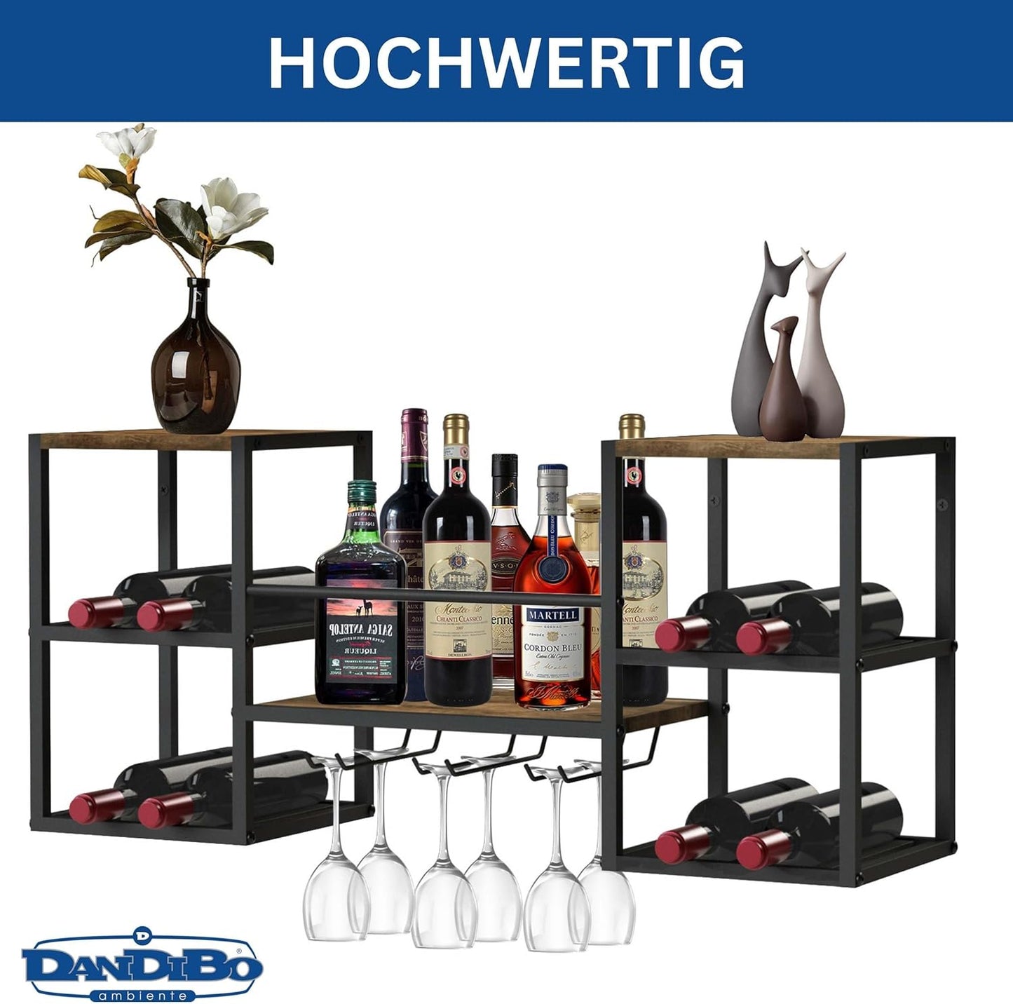 Weinregal für die Wand