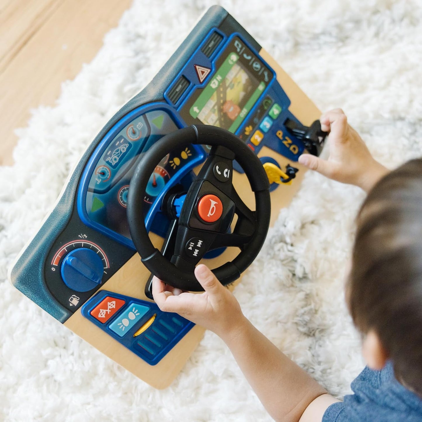 Holz-Armaturenbrett mit Soundeffekten für Kinder ab 3, Classic