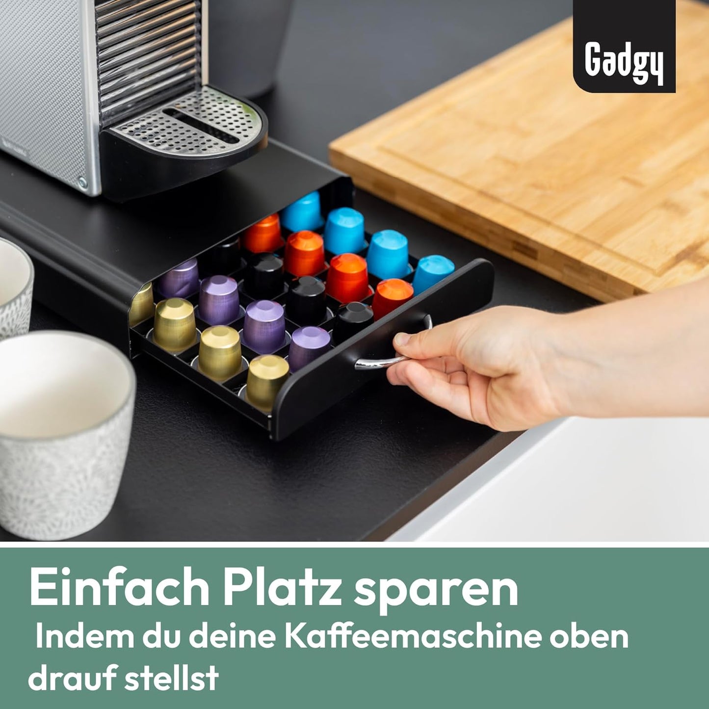 Kapselhalter für Nespresso, 50 Kapseln, 50 Nespresso Pods