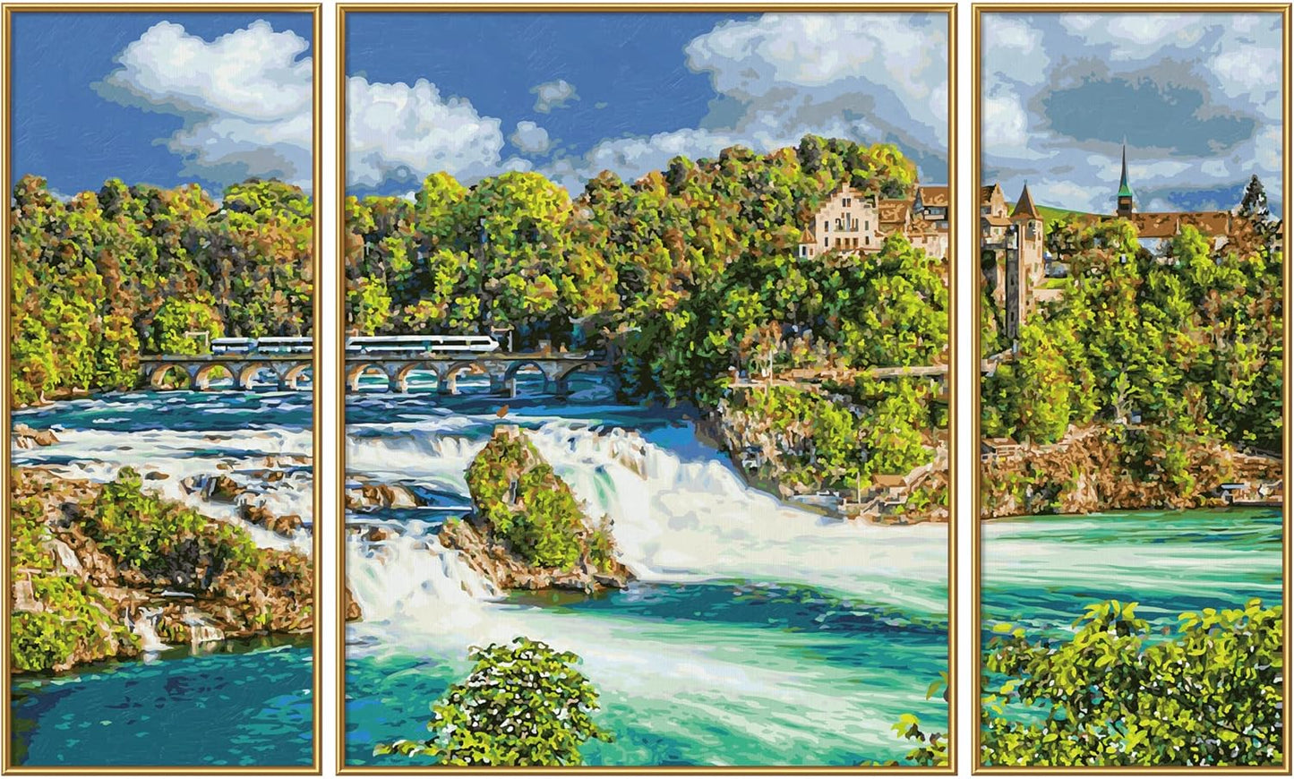 Malen nach Zahlen Naturschauspiel Rheinfall