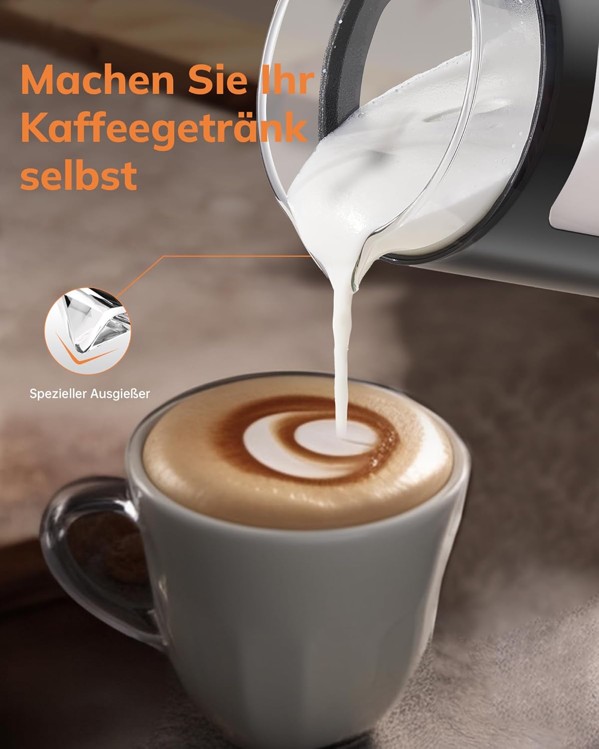 4-in-1 Milchaufschäumer HS007, 600ml
