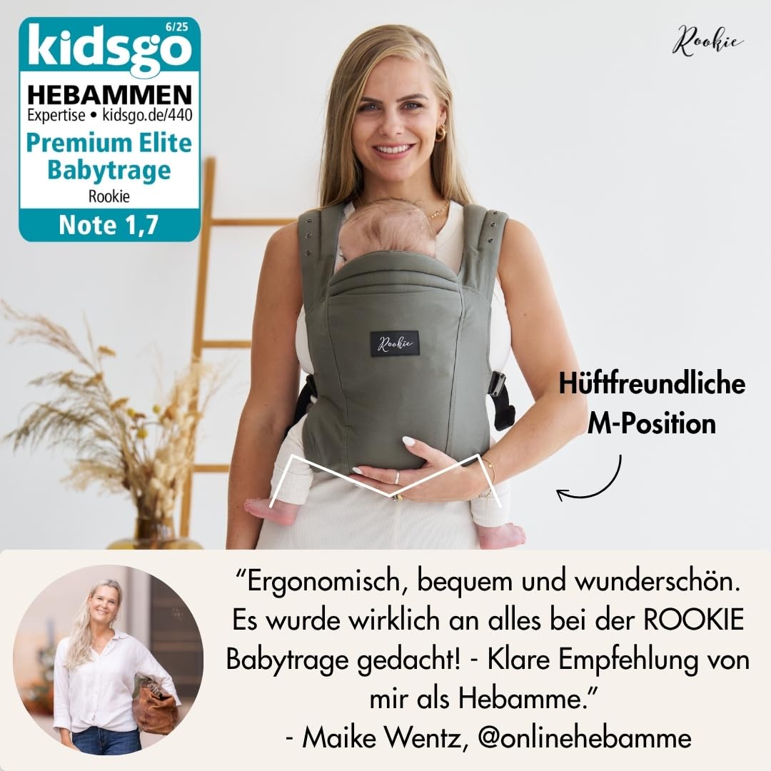 Ergonomische Babytrage, Khaki