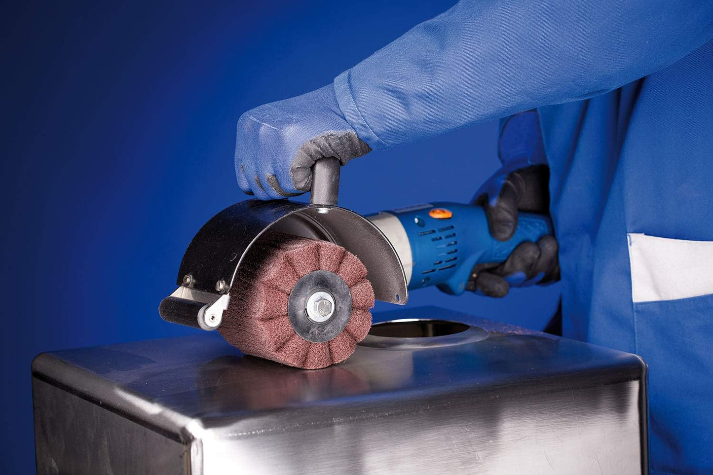 POLINOX Schleifwalze PNG, Schleifwalzen Korund A180, Ansatzloses Strichmattieren