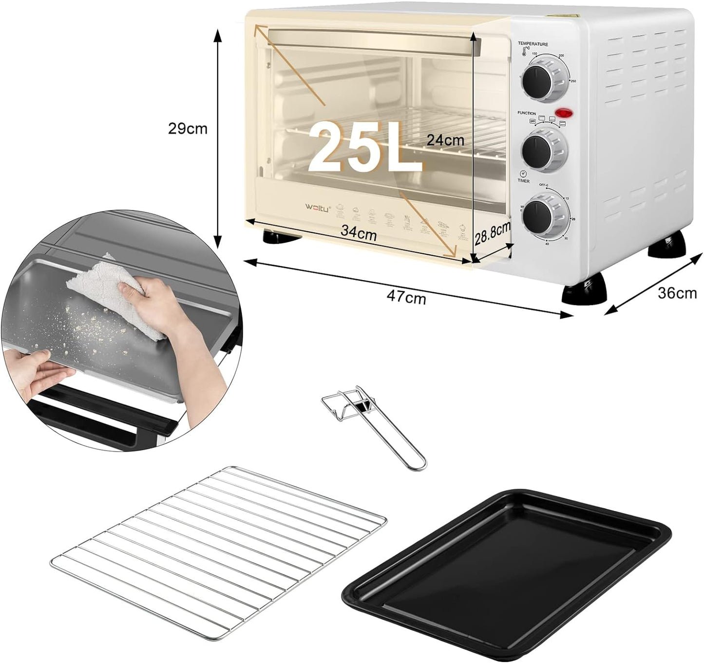Minibackofen, Weiss