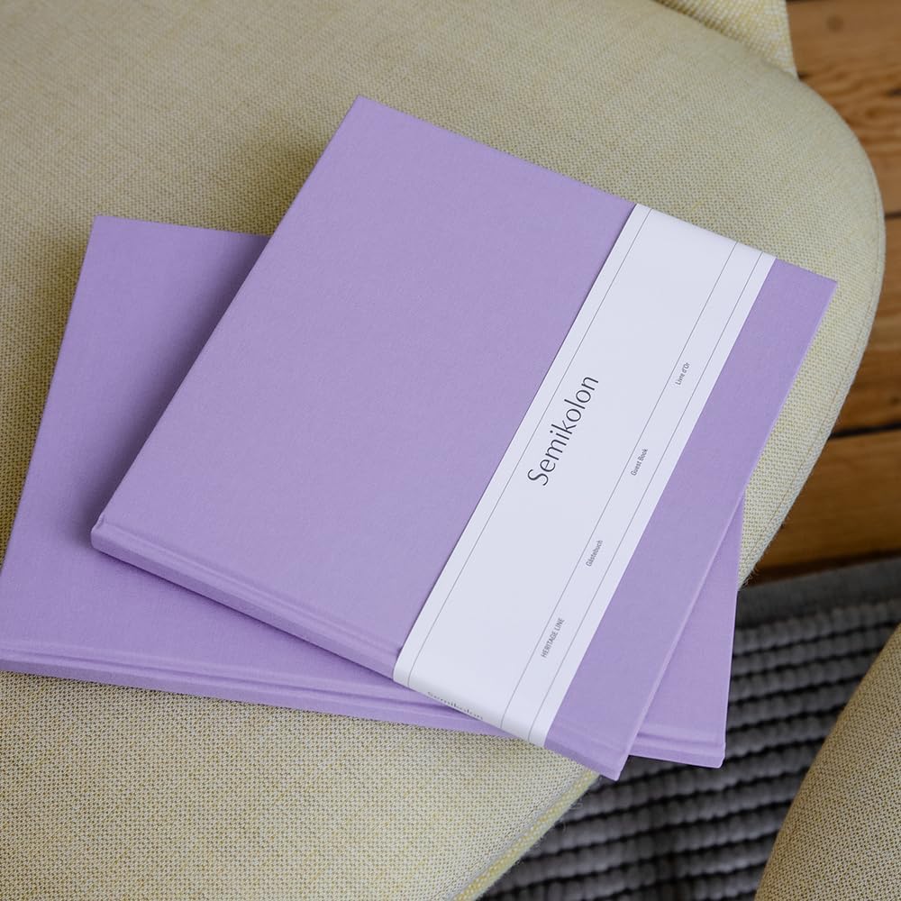 Gästebuch zum Selbstgestalten, Lilac Silk