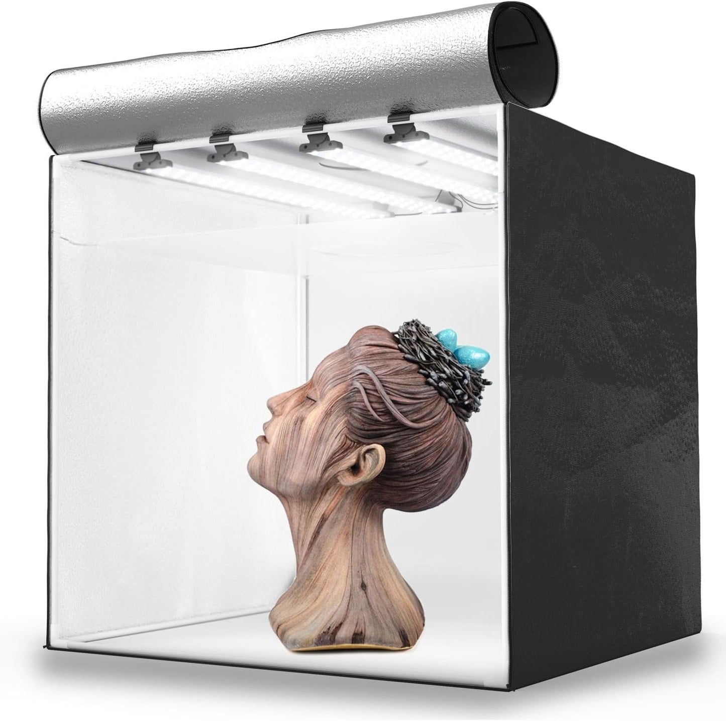 Fotobox mit Beleuchtung, HPB-80XD 336 Leds