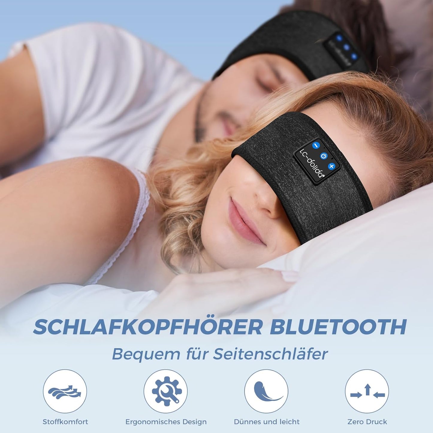 Kopfhörer-Stirnband, L Schwarz