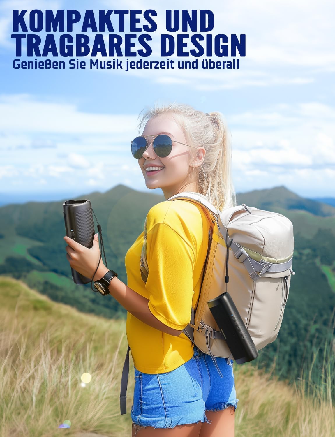 Tragbarer Bluetooth-Lautsprecher