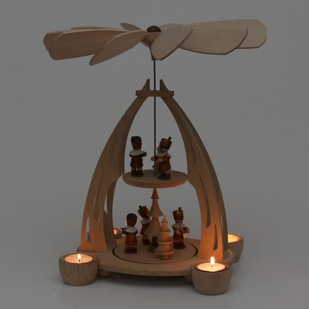 Tischpyramide Bergleute, 35 cm hoch, Bergleute