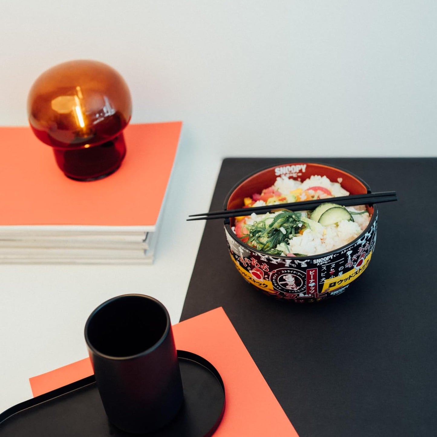 Ramen Bowl Schüssel mit Stäbchen