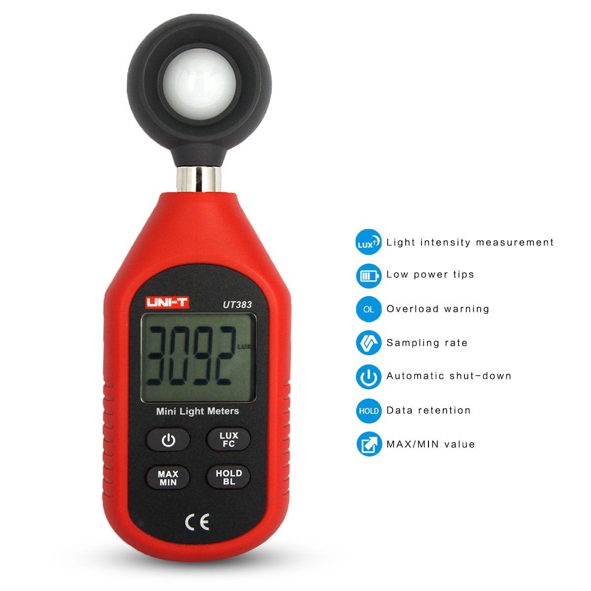 Luxmeter UT383 Helligkeitsmessgerät