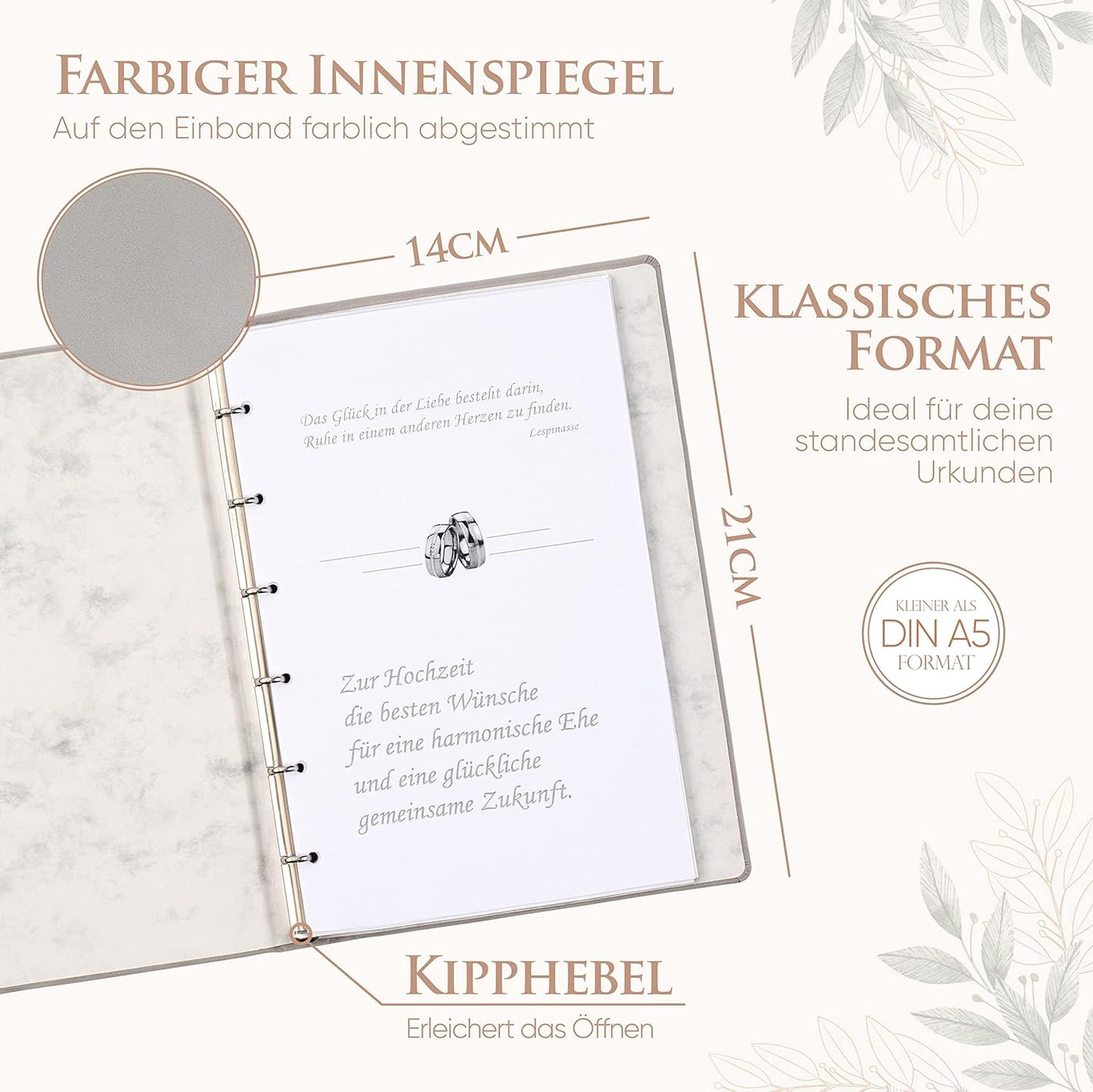 Familienbuch A5 mit Silberprägung