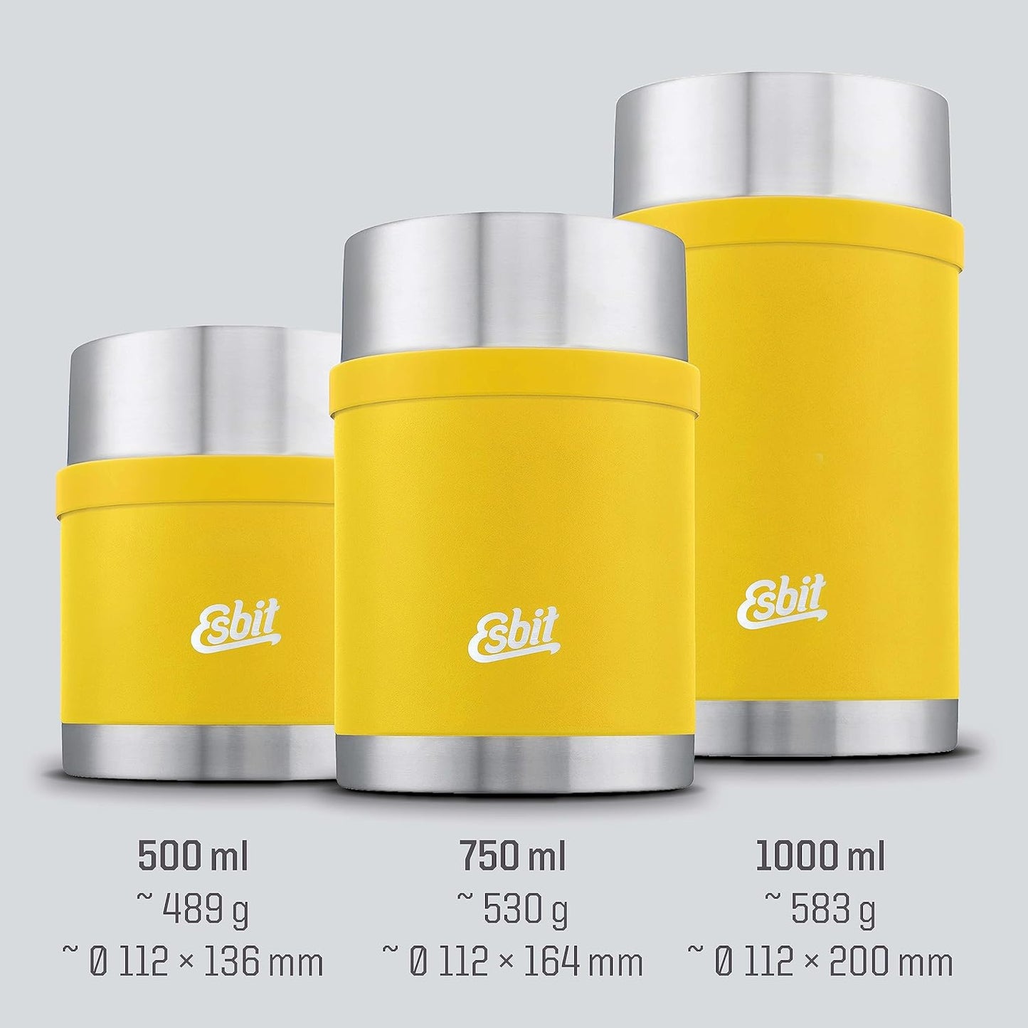 Thermobehälter Sculptor, Sunshine Yellow 1000 ml Ohne Manschette