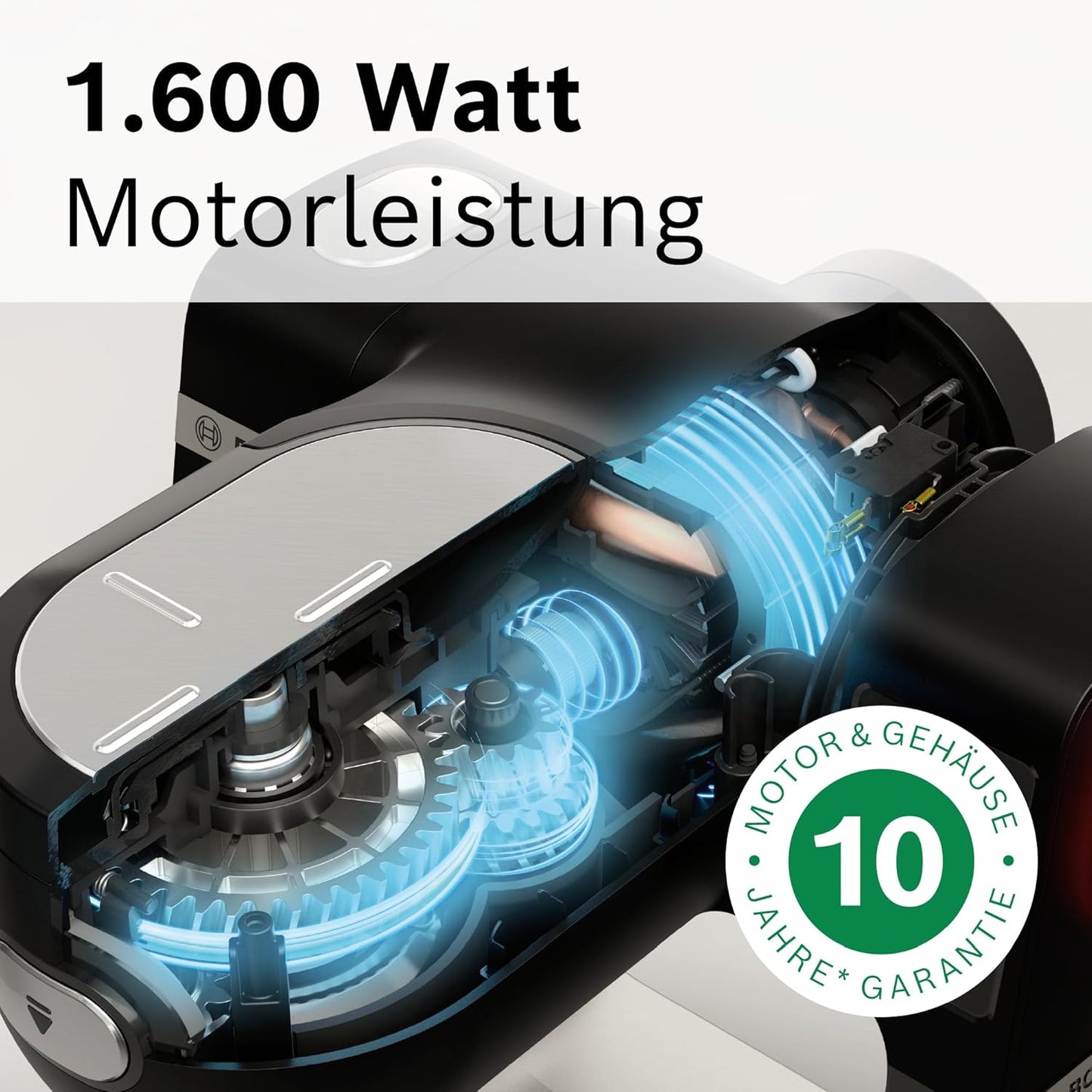 Küchenmaschine Serie 6 mit 7 Automatikprogrammen, Durchlaufschnitzler Schwarz