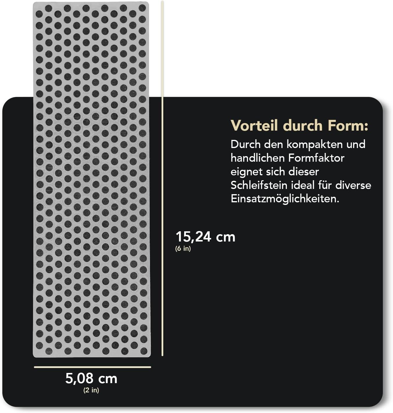Diamant-Schleifstein in Holzbox, extra-grob, 15.2 cm / 6 Zoll - Extra-Grob