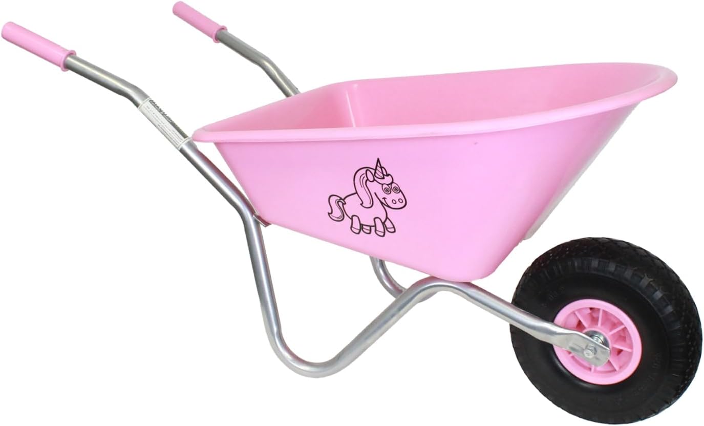 Kinderschubkarre Einhorn (40 kg Traglast), Einhorn | Rosa