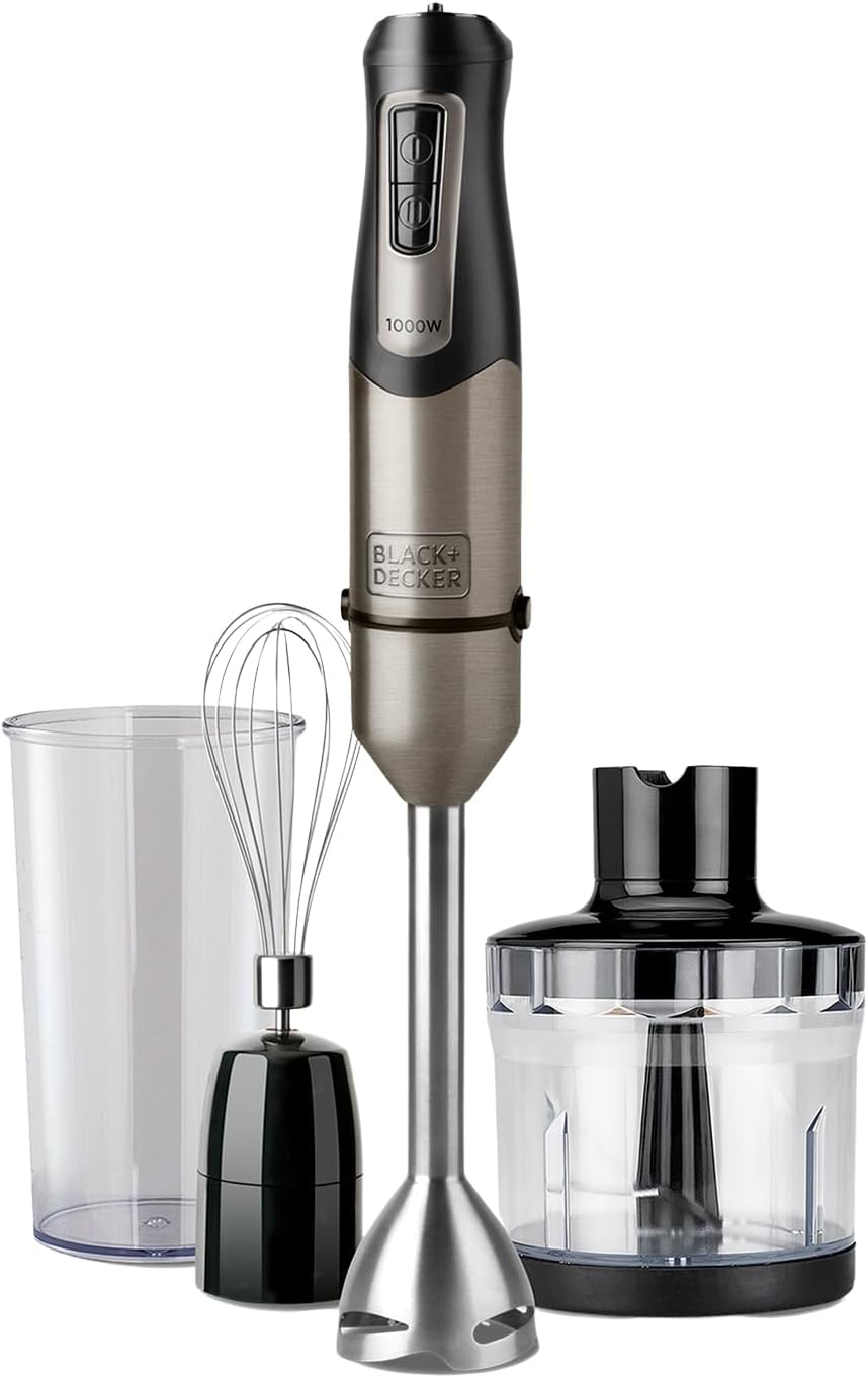 Stabmixer-Set mit Zubehör, 1000W | 3 Zubehörteile