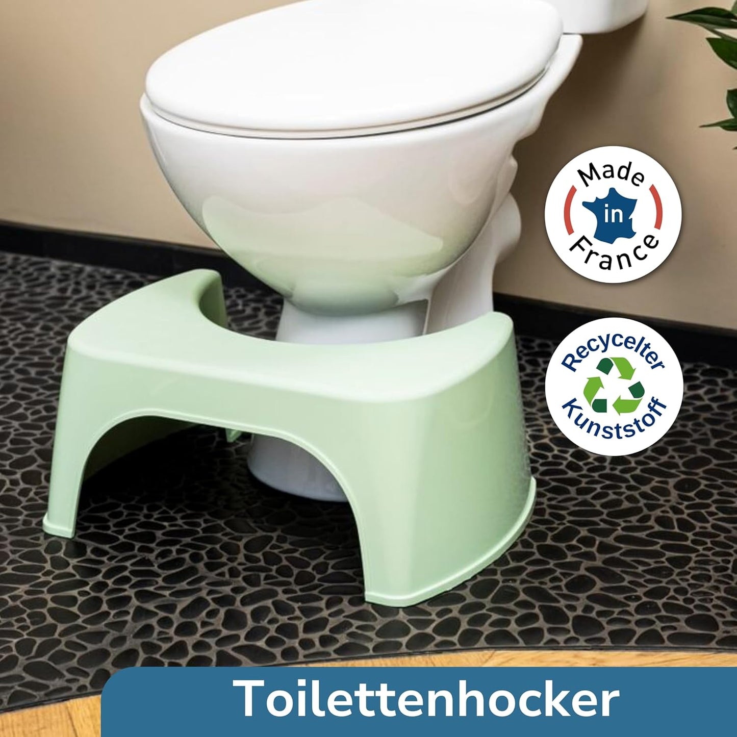 Toilettenhocker, Grün