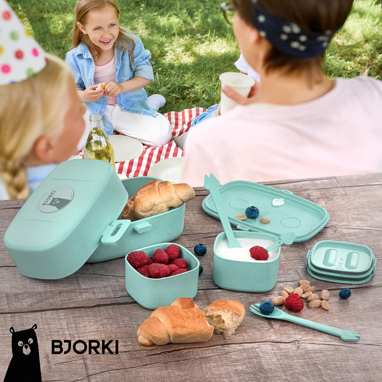 Bento Box, Pastell Blau