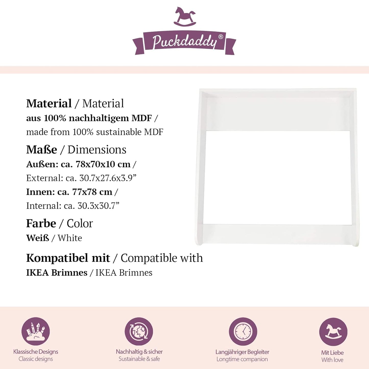 Wickelaufsatz für Kommode, Fridolin